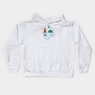 Space Worm! Kids Hoodie